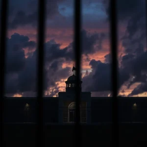 Florida State Prison at Twilight