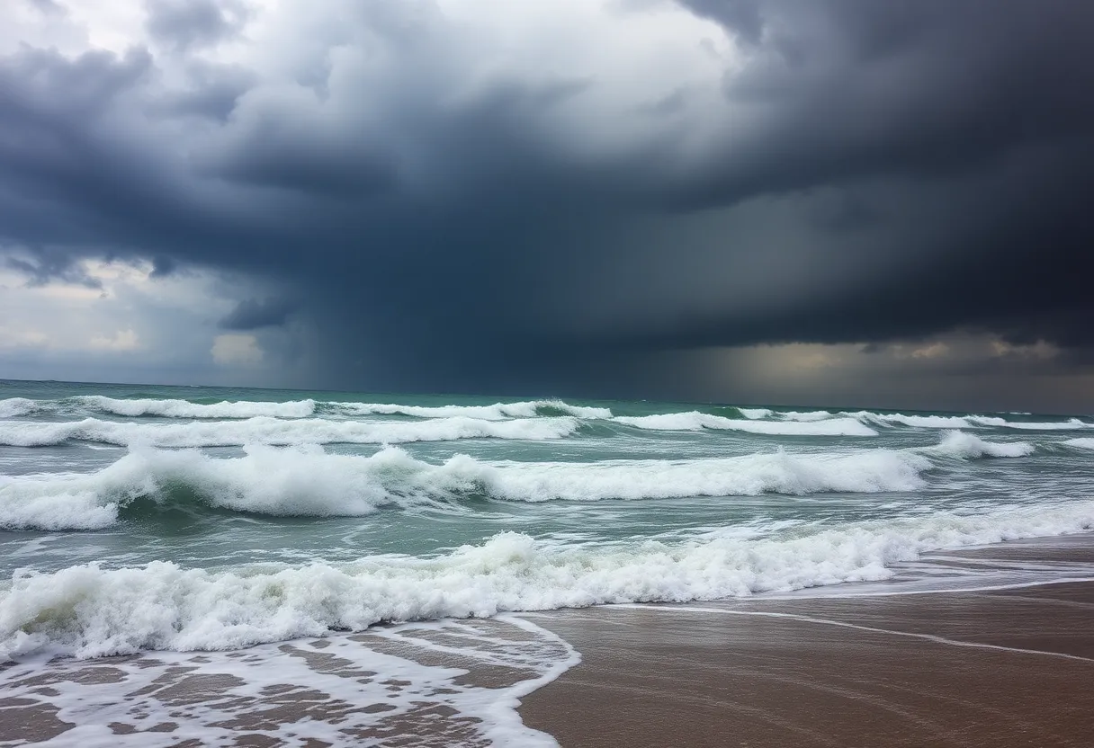 Hurricane Erin Coastal Impact
