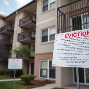 Apartment building representing rental issues in Jacksonville