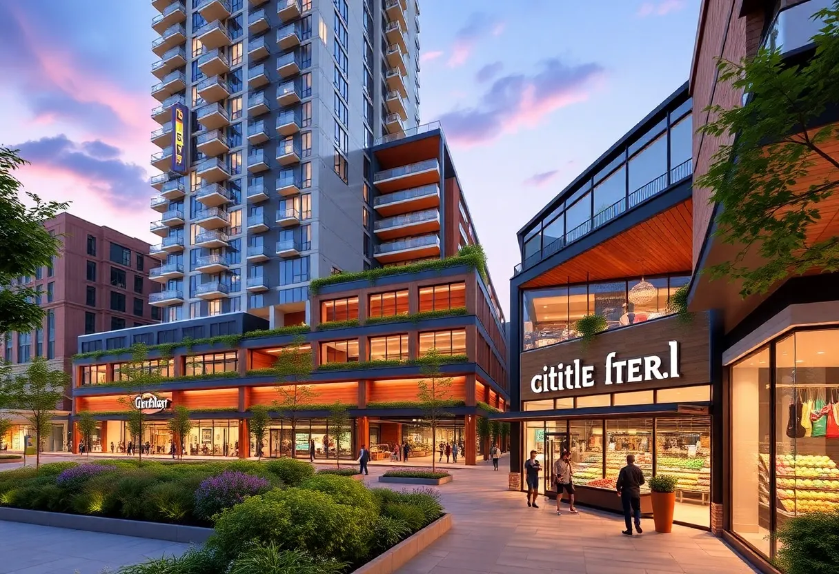 Modern mixed-use development in Jacksonville