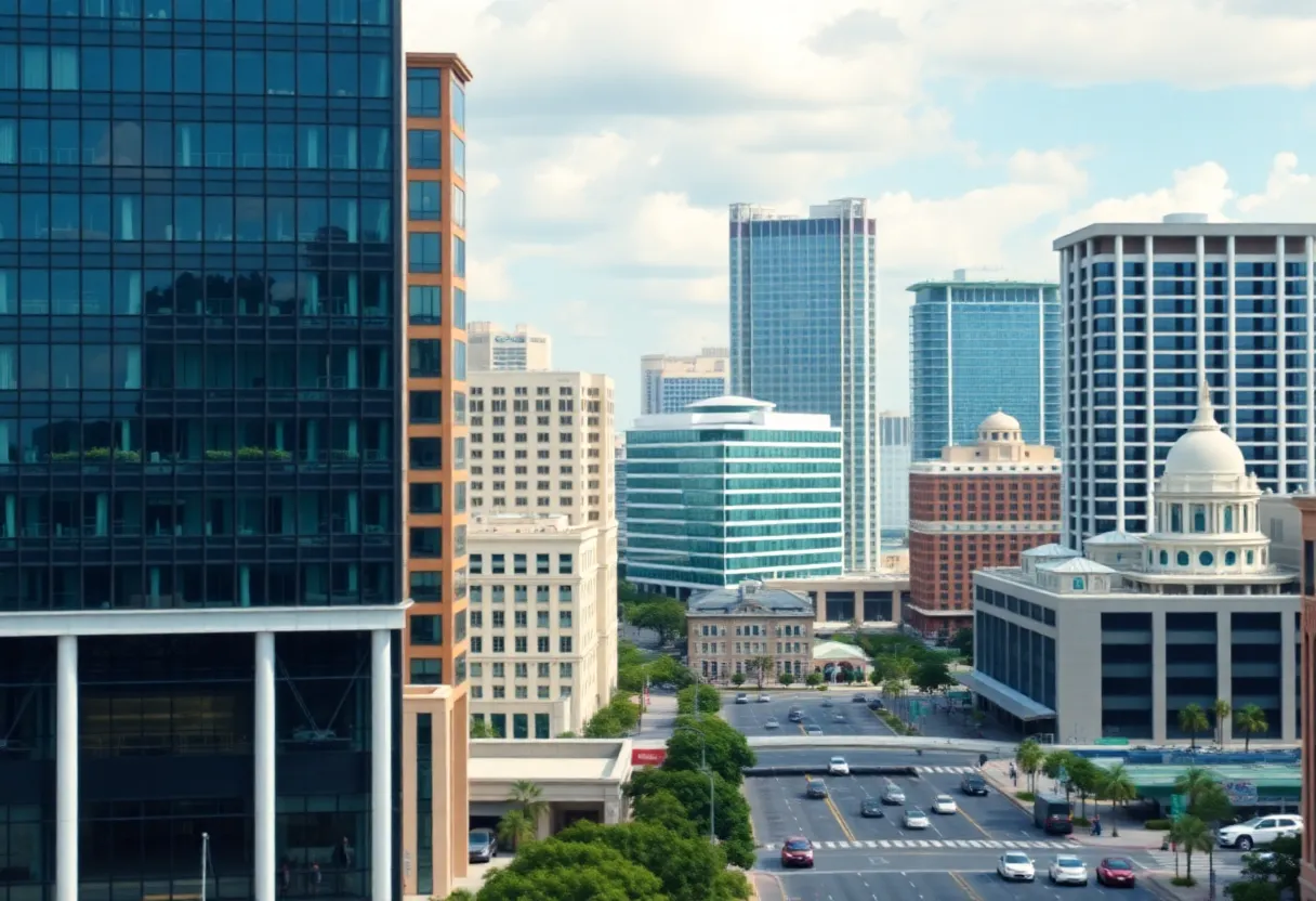 A beautiful view of Jacksonville, Florida highlighting its scenery and attractions.