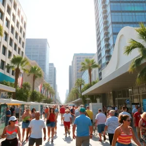 People at Jacksonville cooling center during heat advisory
