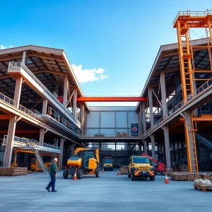 Construction of Ring Power's new manufacturing facility in Jacksonville