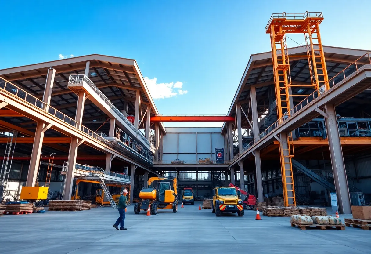Construction of Ring Power's new manufacturing facility in Jacksonville