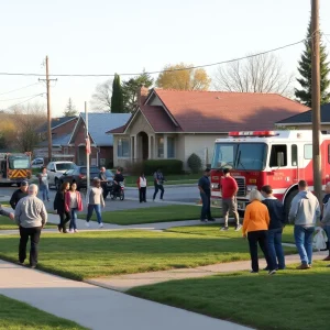 Neighborhood scene in Jacksonville showing damage from recent house fires.
