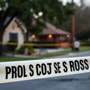 Jacksonville police investigation scene with police tape