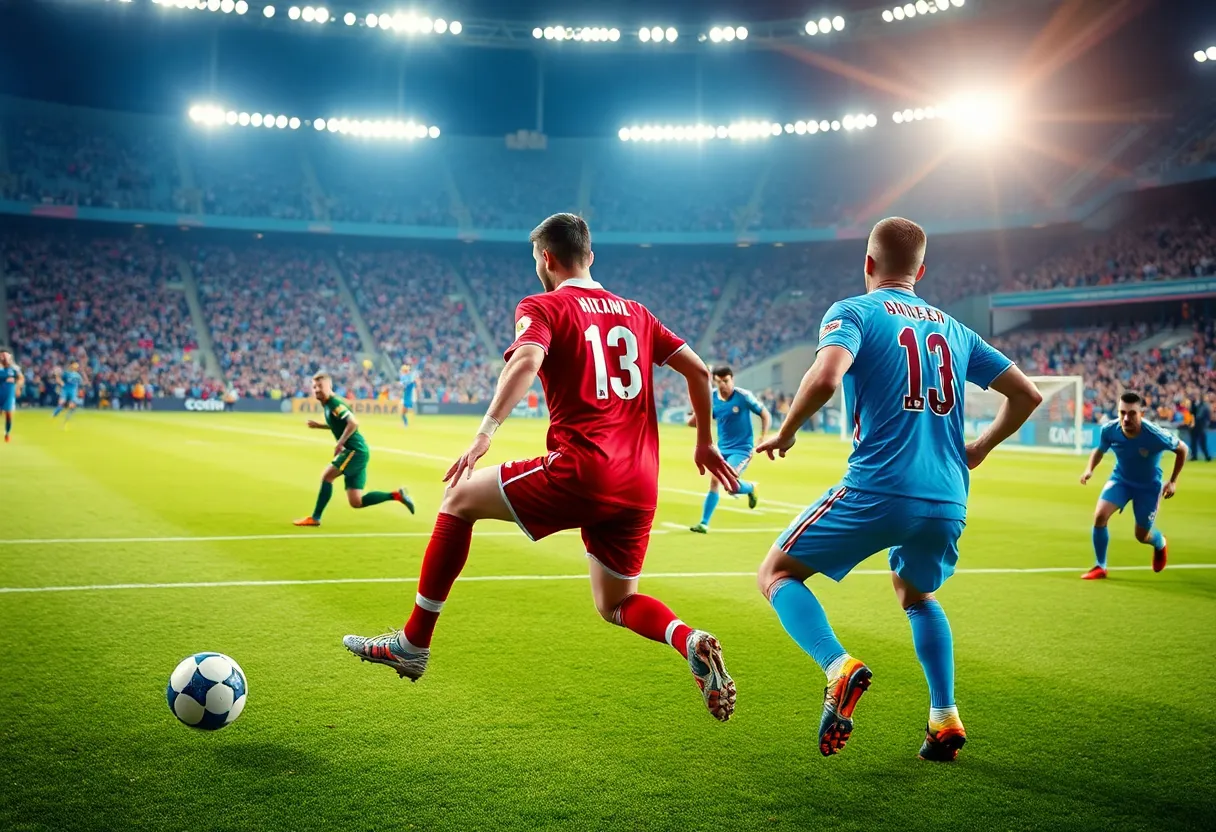 Scene from a soccer match between Jacksonville and Grand Canyon University.