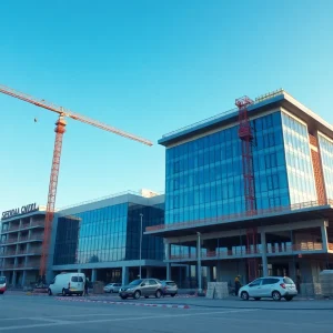 Construction site of Jacksonville University medical school