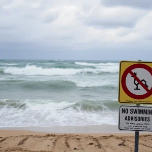 Dangerous beach conditions in Jacksonville due to Hurricane Erin