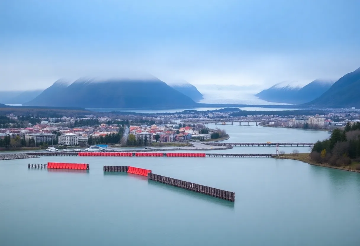 Juneau Flood Barriers in Action