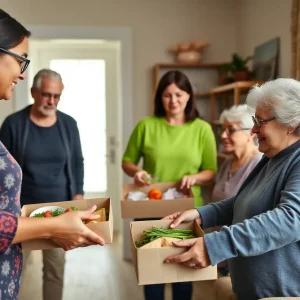 Volunteers delivering meals to seniors in Jacksonville