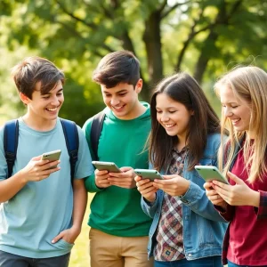 Teenagers Enjoying Outdoor Activities