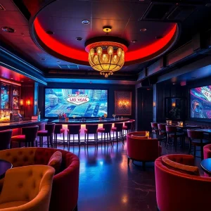 Interior of The Grande cocktail lounge in Atlantic Beach