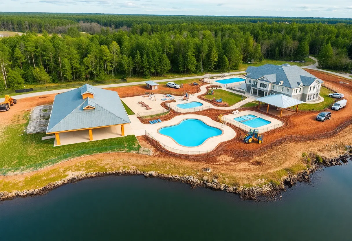 Construction of The Grove Recreational Complex in Jacksonville