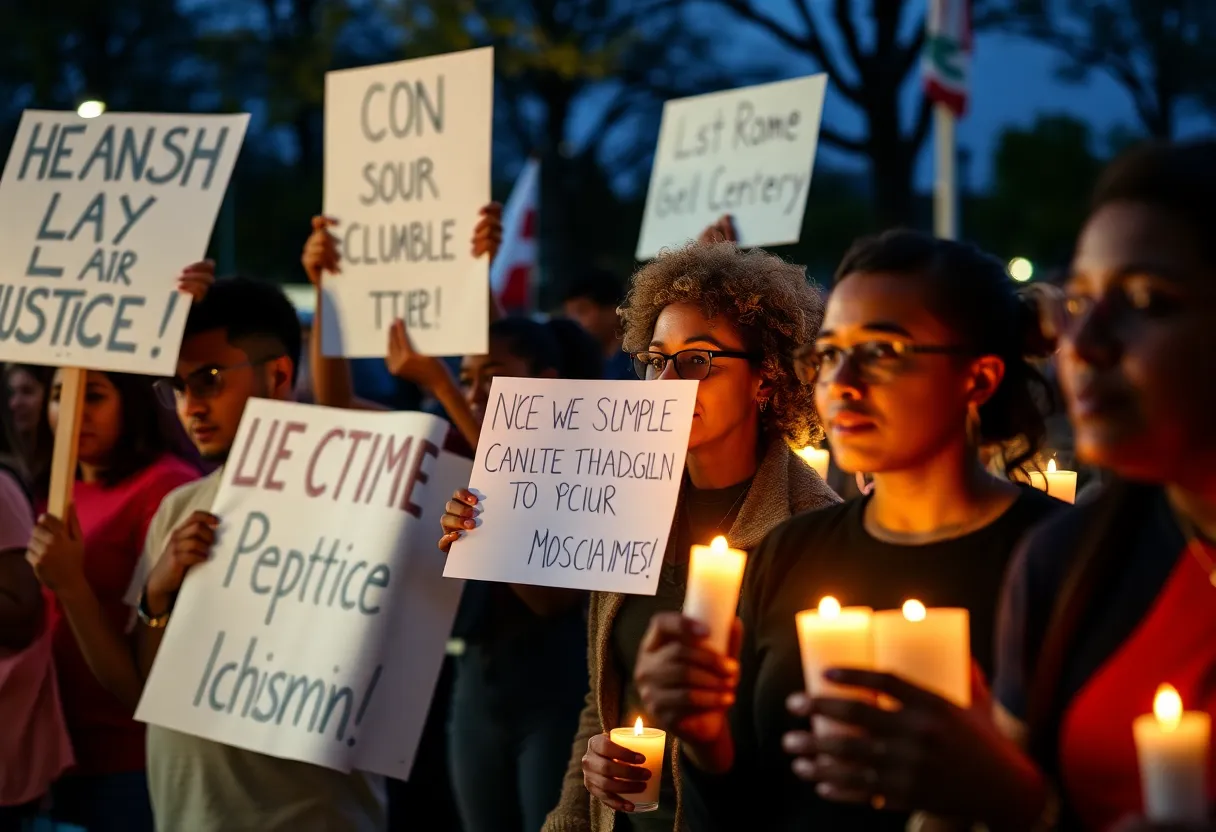 Vigil for Jabari Peoples