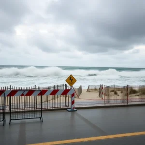 Virginia Beach during Hurricane Erin