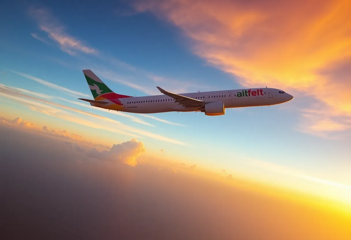 Arajet Budget Airline Flight