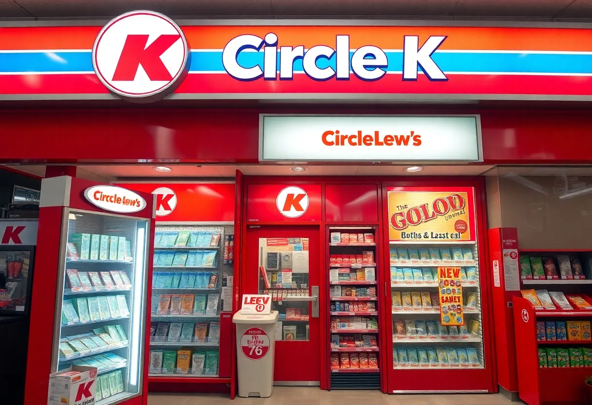 Circle K convenience store in Jacksonville selling lottery tickets