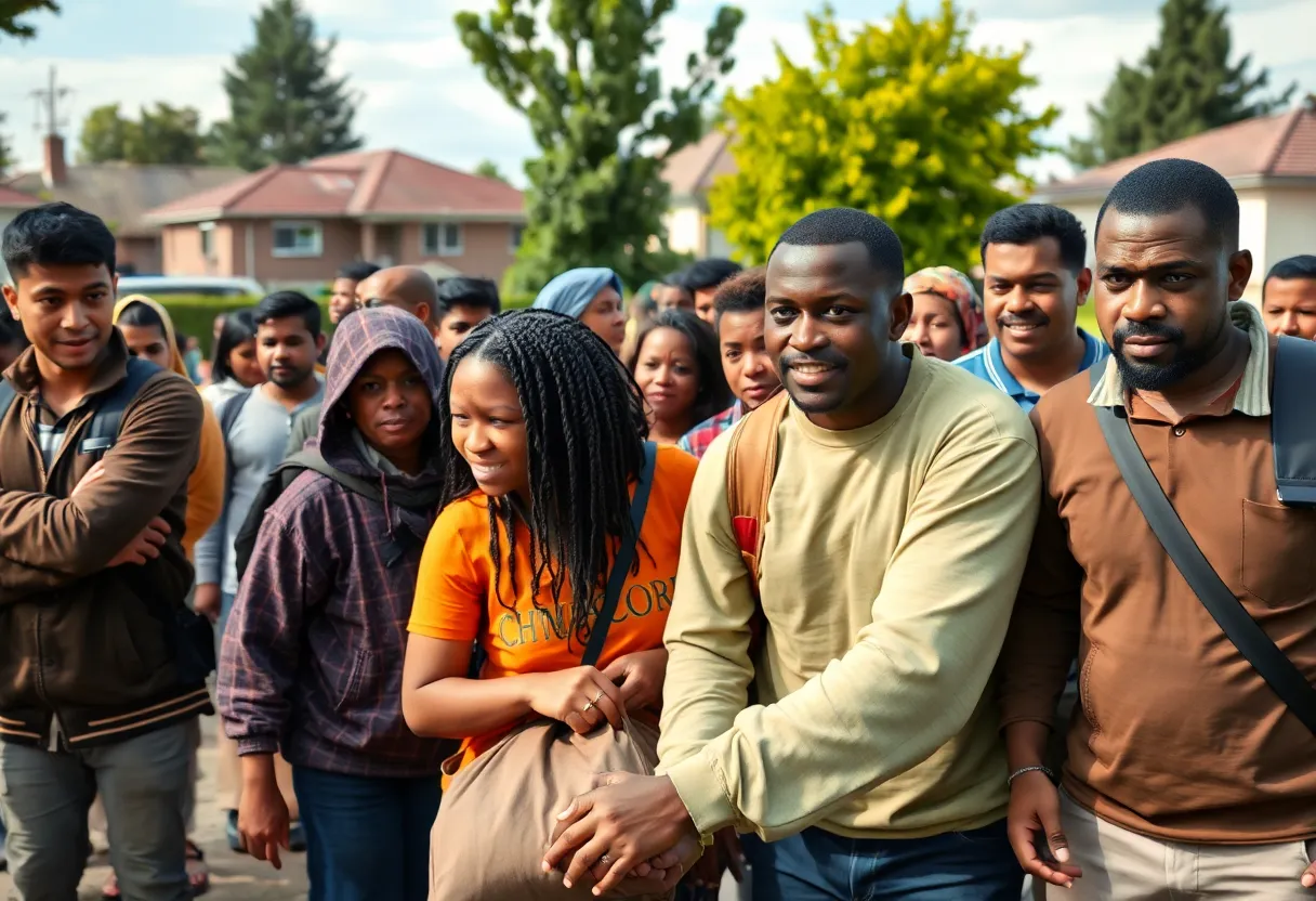 Community members uniting to search for a missing child