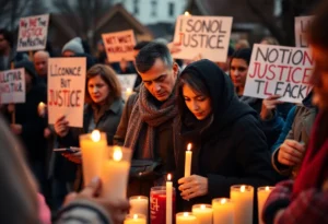 Vigil for Noah Sullivan in Jacksonville, Florida