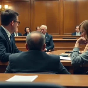 Courtroom Proceedings in Murder Case