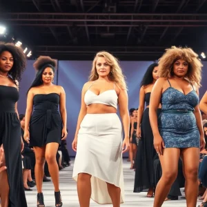 Essence Sugar celebrating her win at Torrid's Model Casting Call