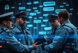 Law enforcement officers conducting a child predator sting operation in Florida