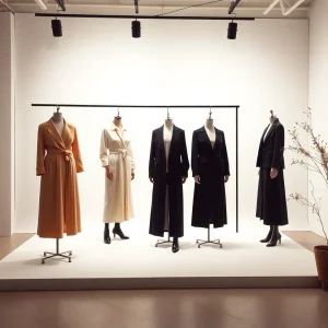 Minimalist fashion designs representing understated elegance