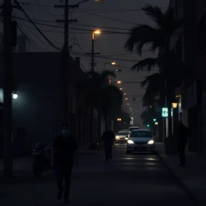 A street in Jacksonville representing the darker side of the music scene