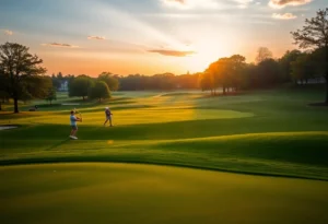Golfers playing at a public course in Jacksonville