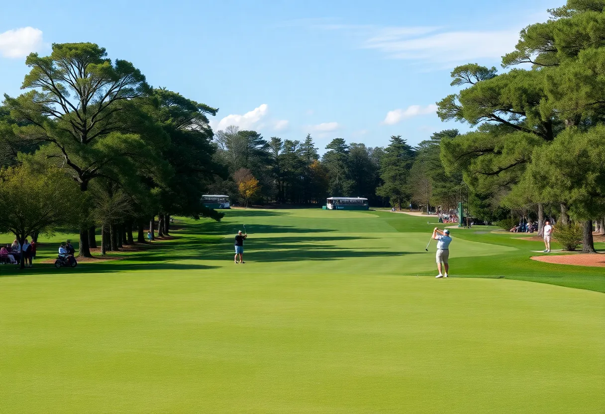 Players from Jacksonville golf team competing at the JT Poston Invitational