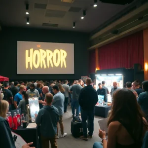 Audience enjoying the Jacksonville Horror Film Festival