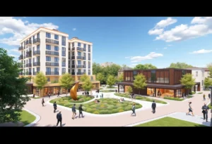 Artist's rendering of the proposed redevelopment of the Jacksonville Job Corps Center.