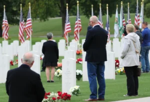 Community members gathered for the Jacksonville POW MIA memorial ceremony