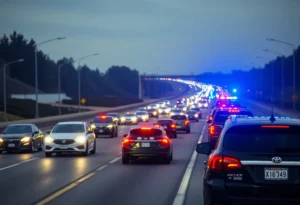 Police responding to a shooting on Interstate 10 in Jacksonville