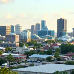 Skyline of Jacksonville, Florida representing economic discussions
