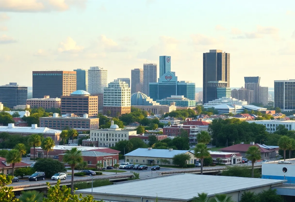 Skyline of Jacksonville, Florida representing economic discussions