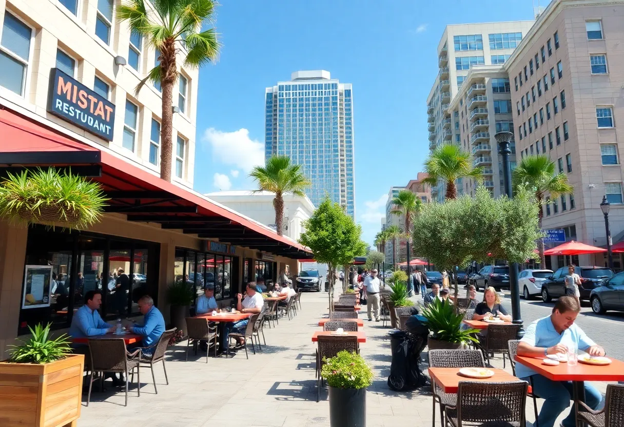 People dining at local restaurants in Jacksonville