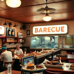 Vintage photo of Jenkins Quality Barbecue restaurant