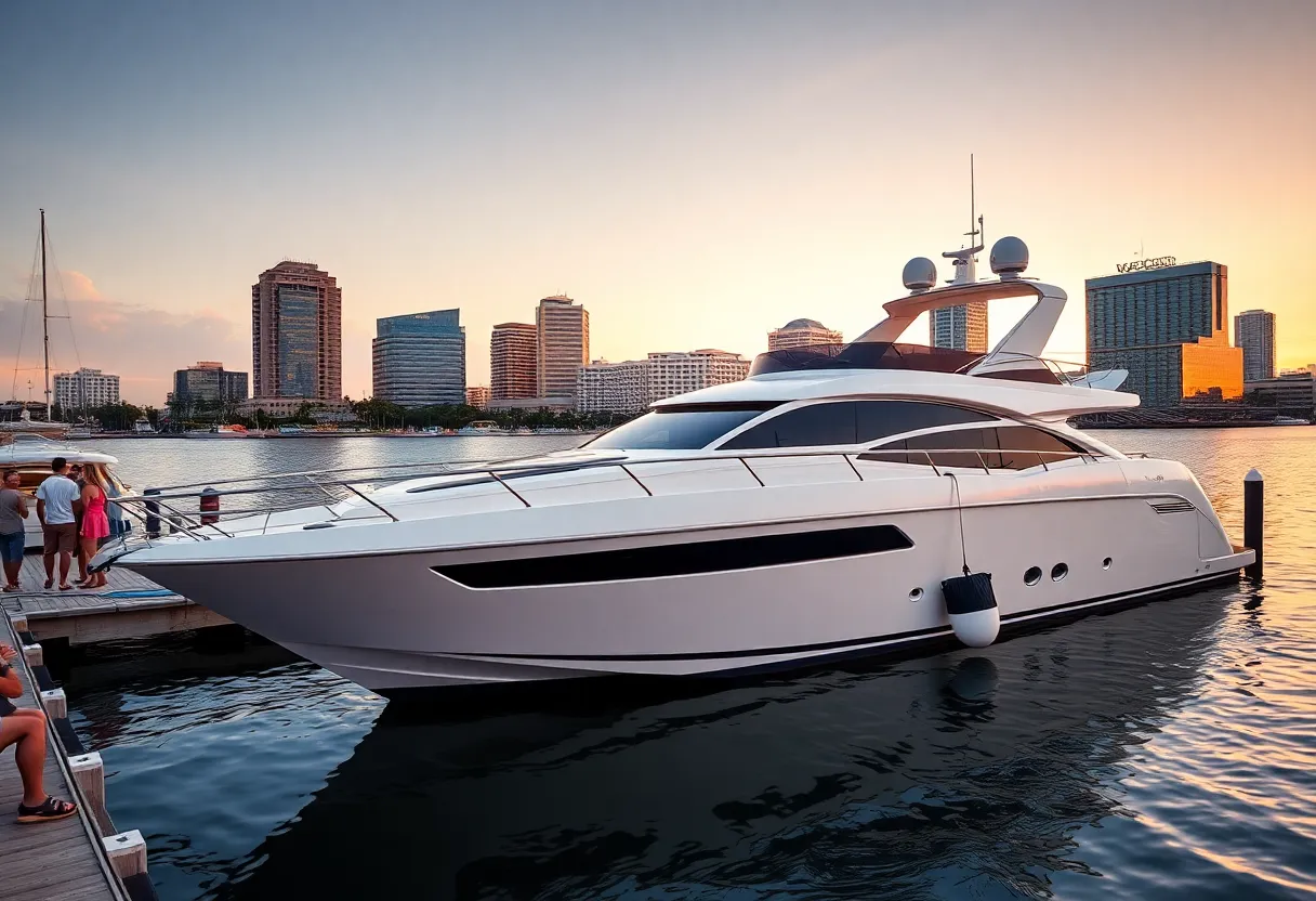 Royal Princess luxury yacht docked in Jacksonville's waterfront