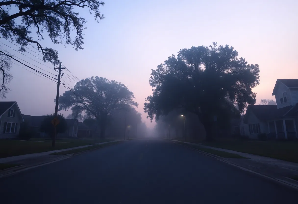 Neighborhood in Jacksonville, depicting a search area for missing person