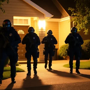 SWAT Team Raid on Home