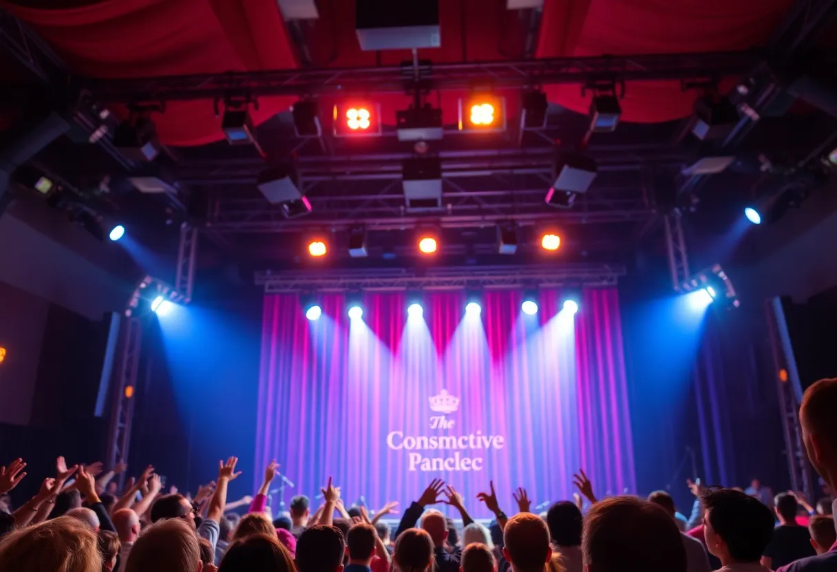 Audience enjoying a live comedy show