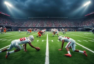Cleveland Browns and New England Patriots preparing for a game