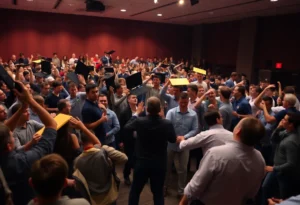 Chaos at College Debate Event