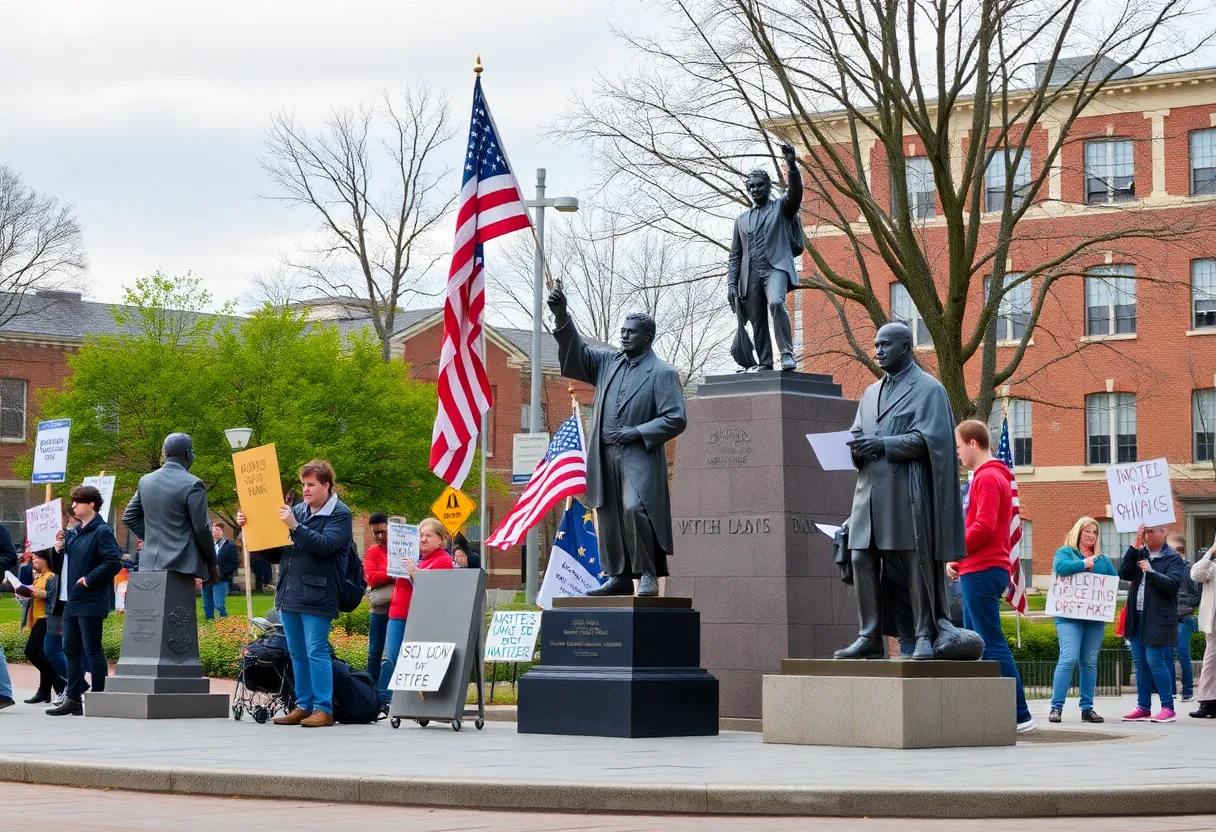 Public debate surrounding memorials for political figures.