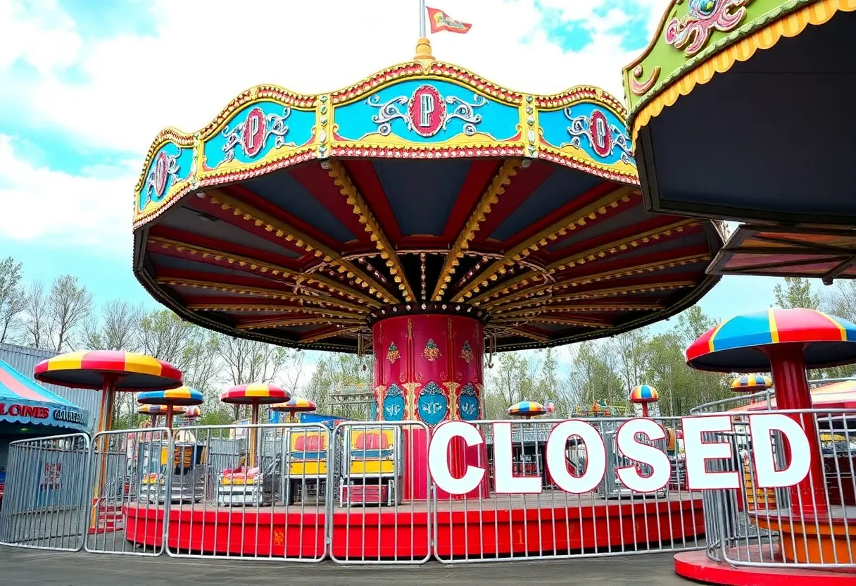 Empty rides at Adventure Landing Jacksonville Beach