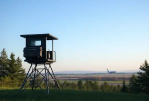 A hunting stand located near Palm Beach International Airport