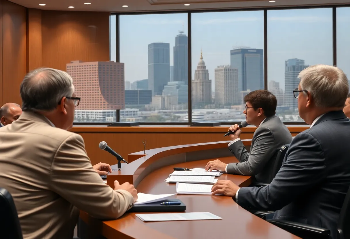 City council members discussing the budget in Jacksonville