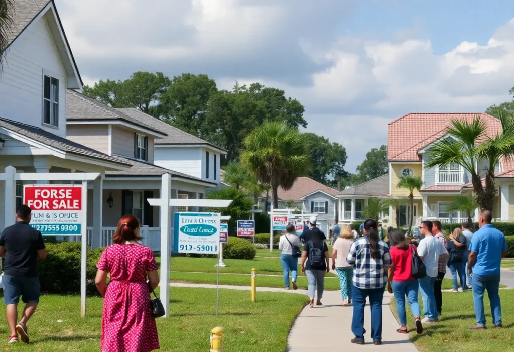 Houses for sale in Jacksonville, reflecting a disrupted housing market.